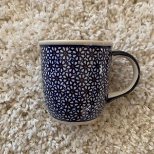 Polish Pottery Boleslawiec Handmade Mug in Daisy Dreams